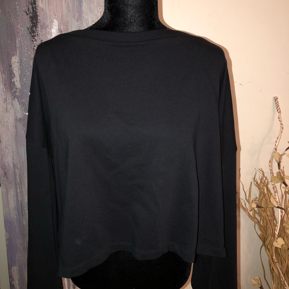 ASOS black criss cross back sweatshirt
